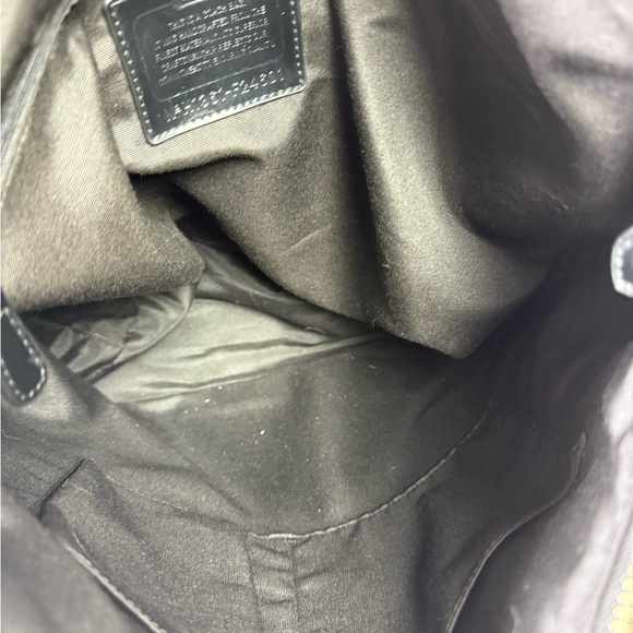 Coach Signature Tote shoulder Tan red black crossbody 2 bags bundle as is auth - Picture 7 of 16